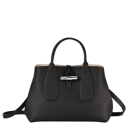 Le Roseau M Handbag , Black - Leather - View 1 of  7