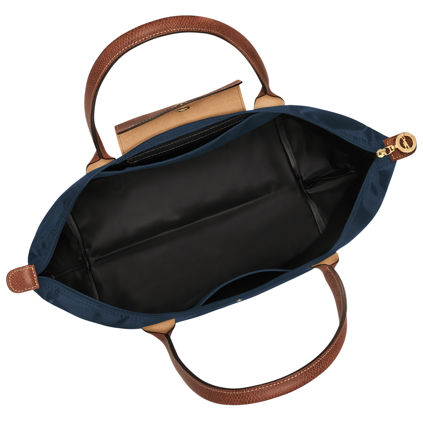 Navy nylon top tote bag
