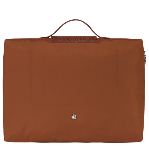 Le Pliage Green S Briefcase , Cognac - Recycled canvas - View 4 of 6