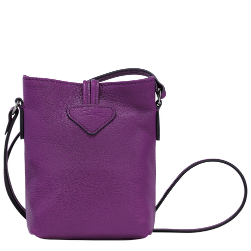 Le Roseau XS Crossbody bag , Violet - Leather - View 3 of  5