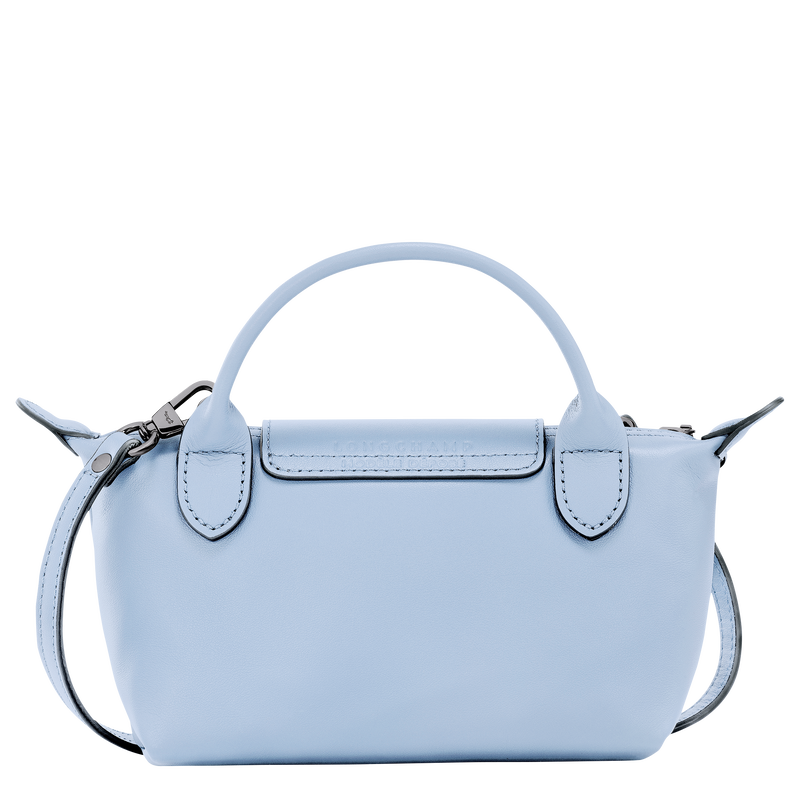 Le Pliage Xtra XS Pouch , Wave - Leather  - View 3 of  5