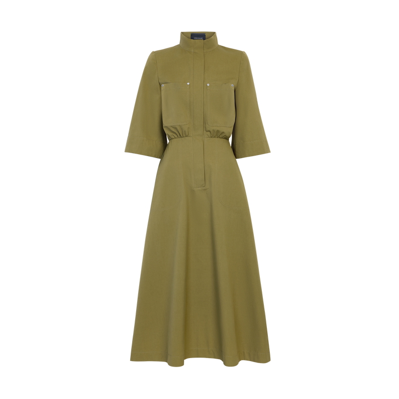 Midi dress , Lichen - Cotton poplin  - View 1 of  4
