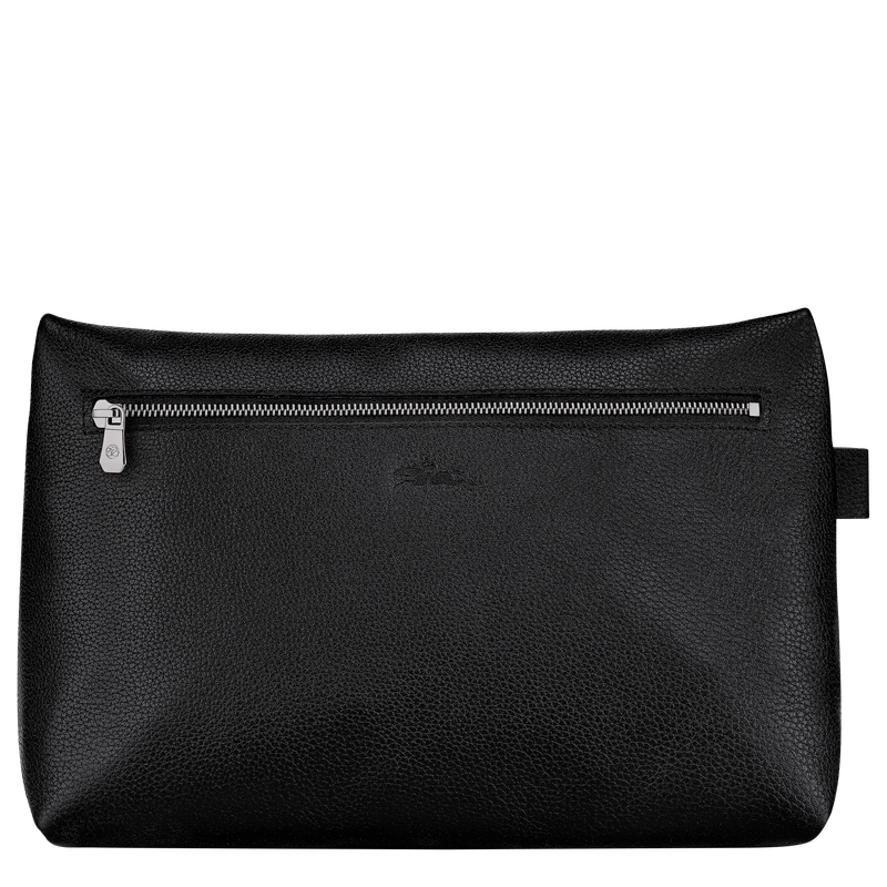 Le Foulonn&eacute; Toiletry case , Black - Leather  - View 3 of  3