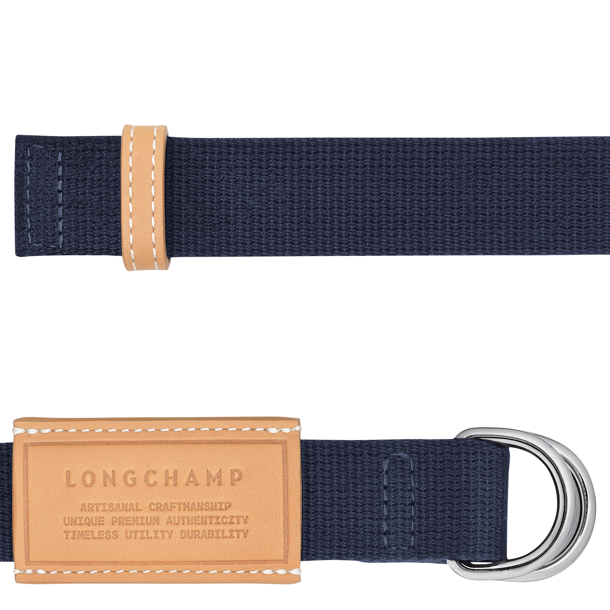 Ladies' belt, Navy - View 3 of
3 - zoom in Le Pliage Xtra Ladies' belt, Navy