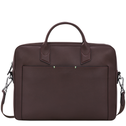 Longchamp sur Seine M Briefcase , Mocha - Leather