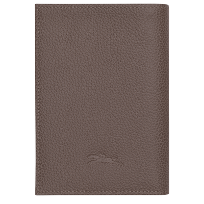 Le Foulonné Passport cover, Taupe