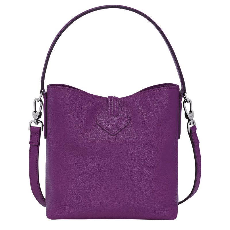 Le Roseau XS Bucket bag , Violet - Leather  - View 4 of  5