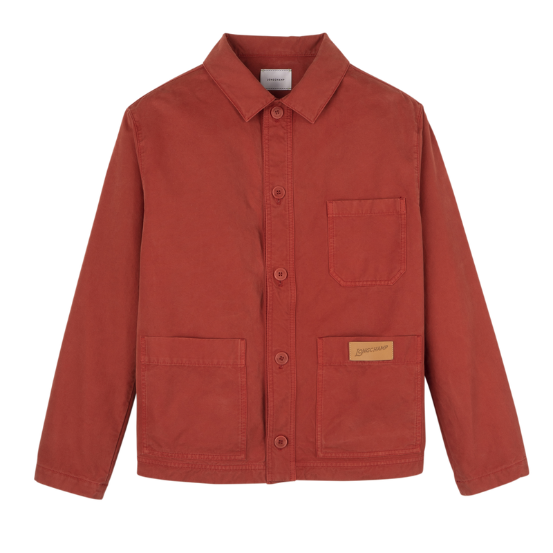 Jacket , Coral - Overdyed cotton  - View 1 of  5