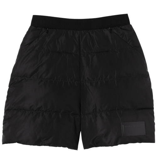 Fall-Winter 2022 Collection Puffer shorts, Black