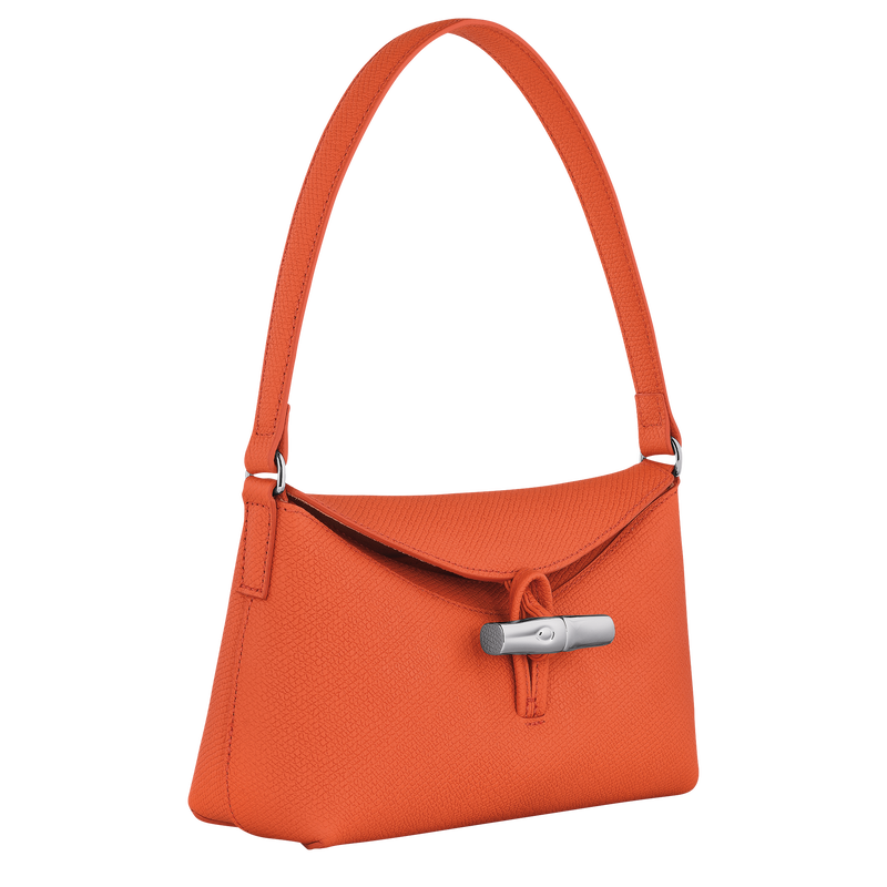 Roseau S Hobo bag , Orange - Leather  - View 3 of  6