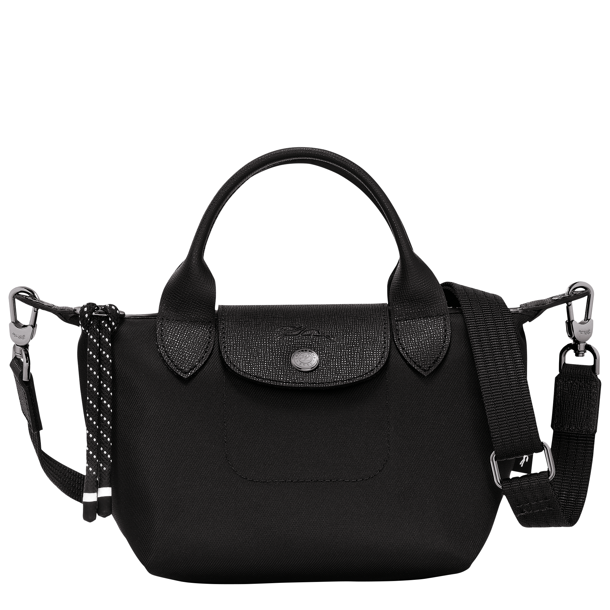 Le Pliage Energy XS Handbag Black - Recycled canvas (L1500HSR001