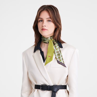 Origami Le Pliage Headband , Kiwi Green - Silk