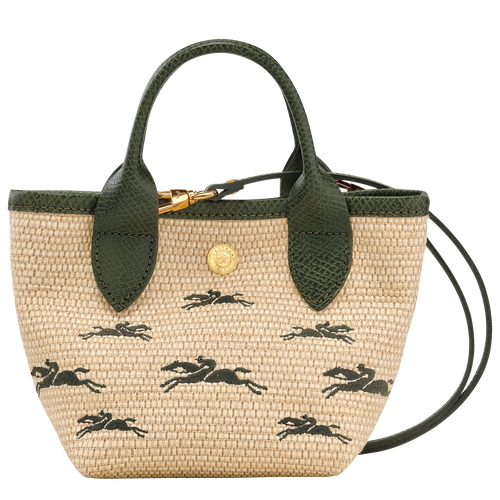 Le Panier Pliage XS Basket , Khaki - Canvas - View 1 of  5