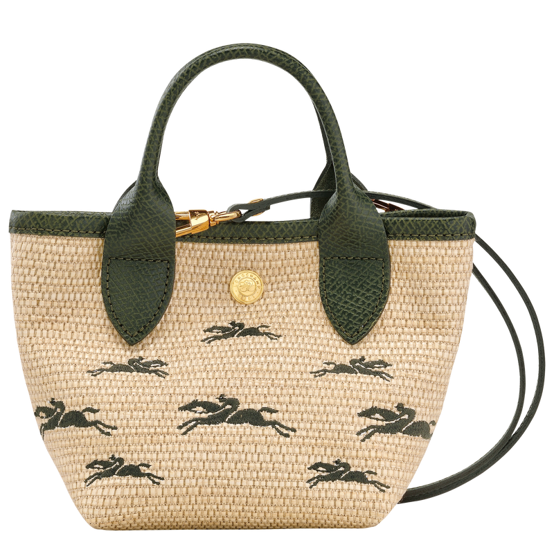 Handtasche XS Le Panier Pliage , Canvas - Khaki  - Ansicht 1 von 5