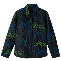 Jacket , Black - Embroidered