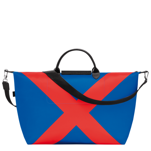 Le Pliage Collection S Travel bag , Cobalt/Red - Canvas - View 4 of  4