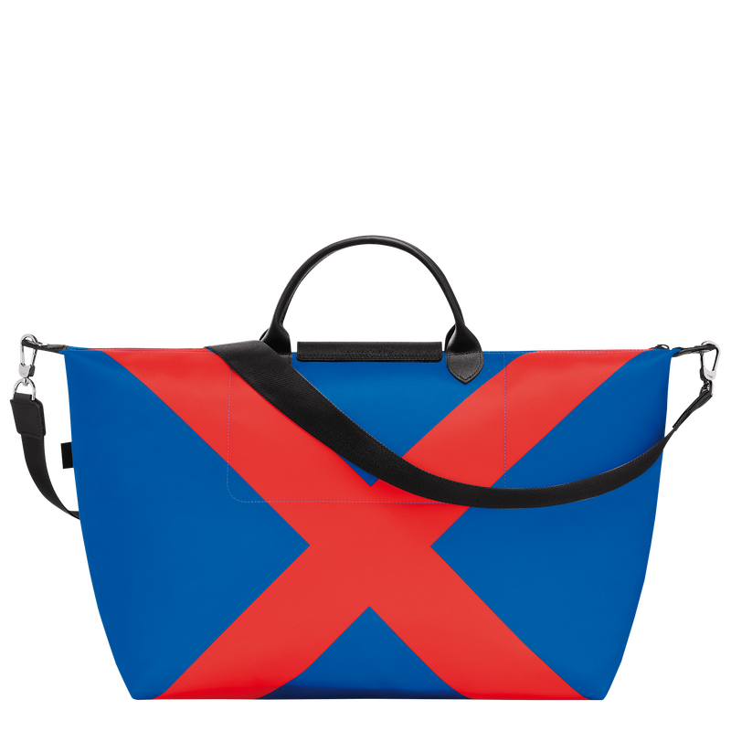 Le Pliage Collection S Travel bag , Cobalt/Red - Canvas  - View 4 of  4