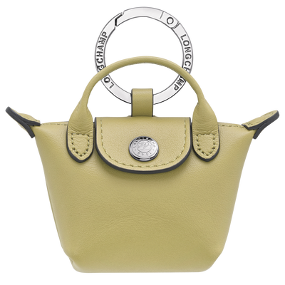 Le Pliage Xtra Key ring , Pistachio - Leather