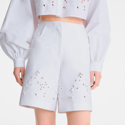 null Bermuda shorts, White