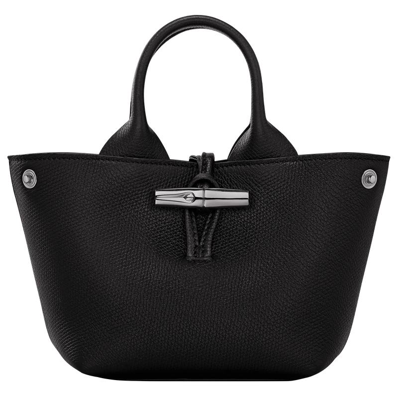 Borsa con manico XS Le Roseau , Pelle - Nero  - View 5 of  7
