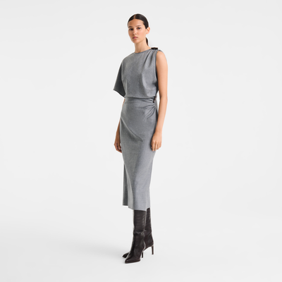 Robe , Flanelle - Gris