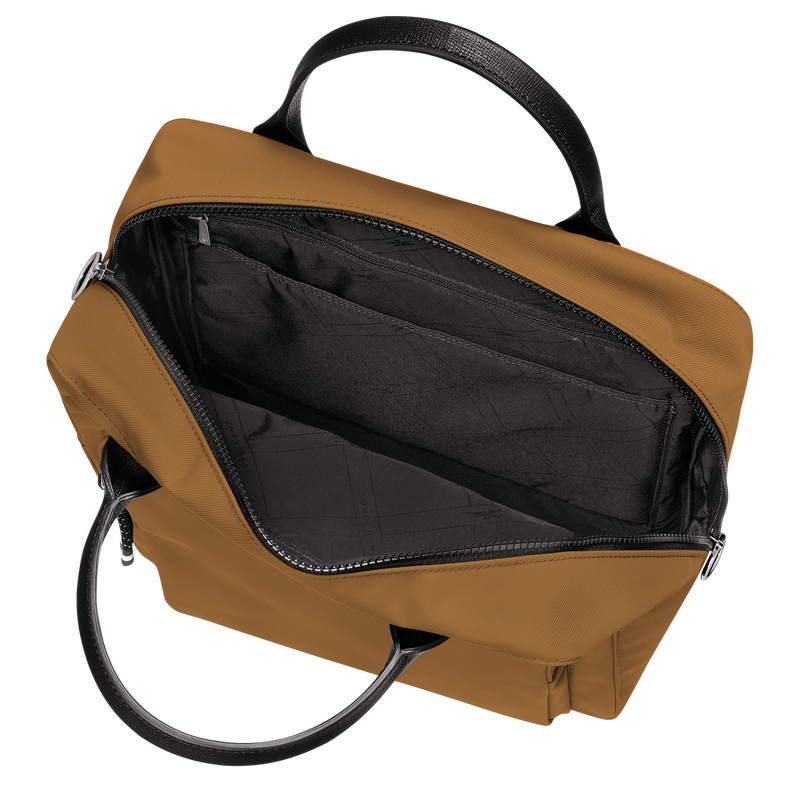 Rucksack M Le Pliage Energy , Recyceltes Canvas - Tabak  - Ansicht 4 von 4