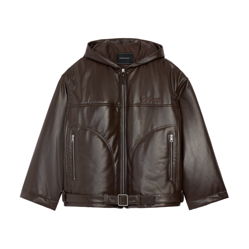 Chaqueta , Cuero - Moka  - Vista 1 de 4