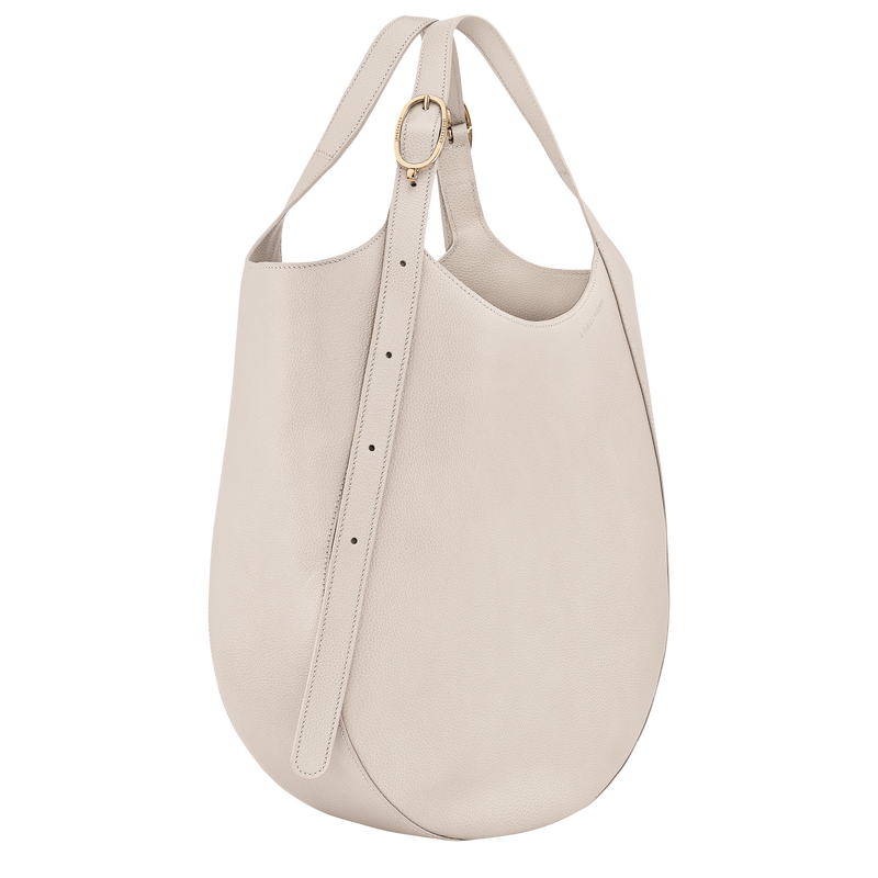 Le Foulonné 肩揹袋 XL , 紙張白 - 皮革  - 查看 3 6