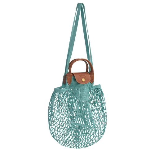 Le Pliage Filet L Mesh bag , Lagoon - Canvas - View 3 of  4