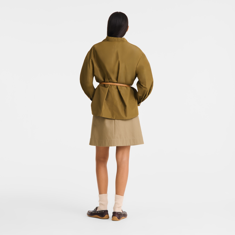 Kimono jacket , Olive - Techno taffeta  - View 5 of 5