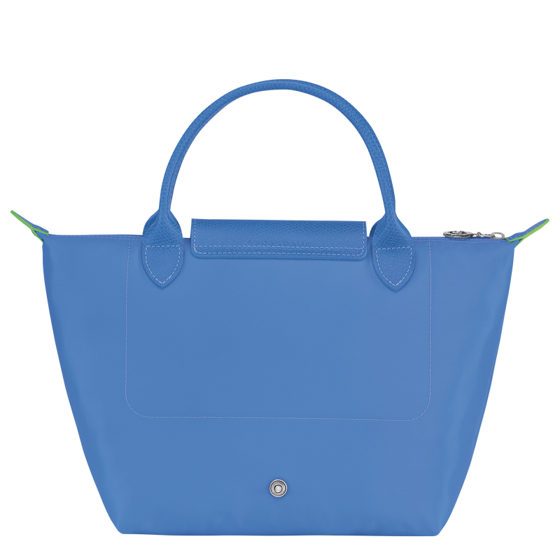 Handtasche S Le Pliage Green , Recyceltes Canvas - Kornblumenblau  - Ansicht 4 von 5