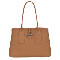 Roseau L Tote bag , Natural - Leather
