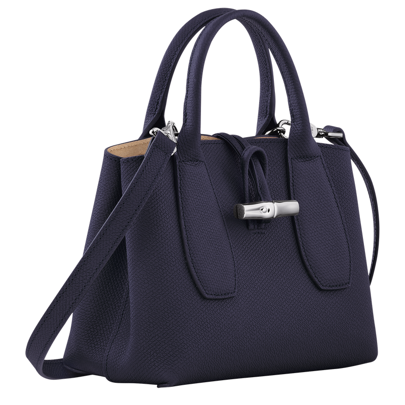 Le Roseau S Handbag , Bilberry - Leather  - View 3 of  5