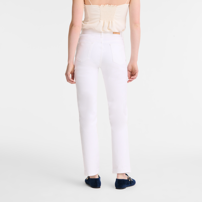 null Trousers, White