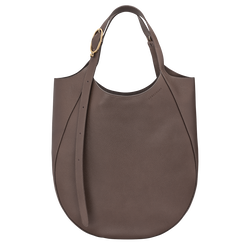 Le Foulonné XL Tote bag , Taupe - Leather