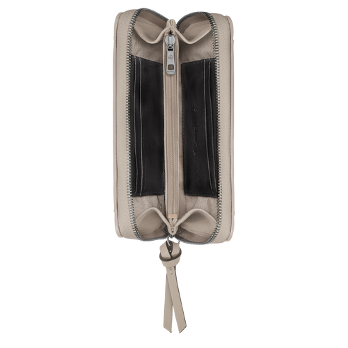 Portefeuille Longchamp 3D , Cuir - Argile - Vue 3 de 3