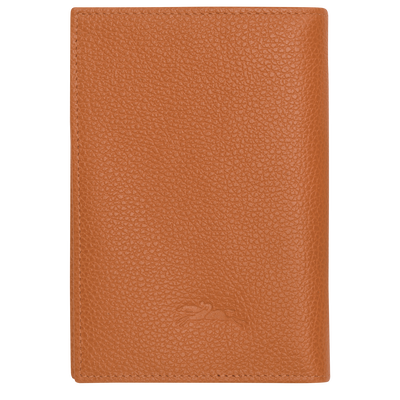 Le Foulonné Passport cover , Amber - Leather