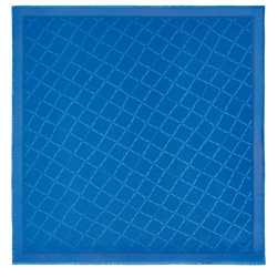 Châle Roseau , Soie Mélangée  - Cobalt