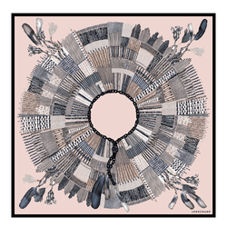 Silk scarf 90