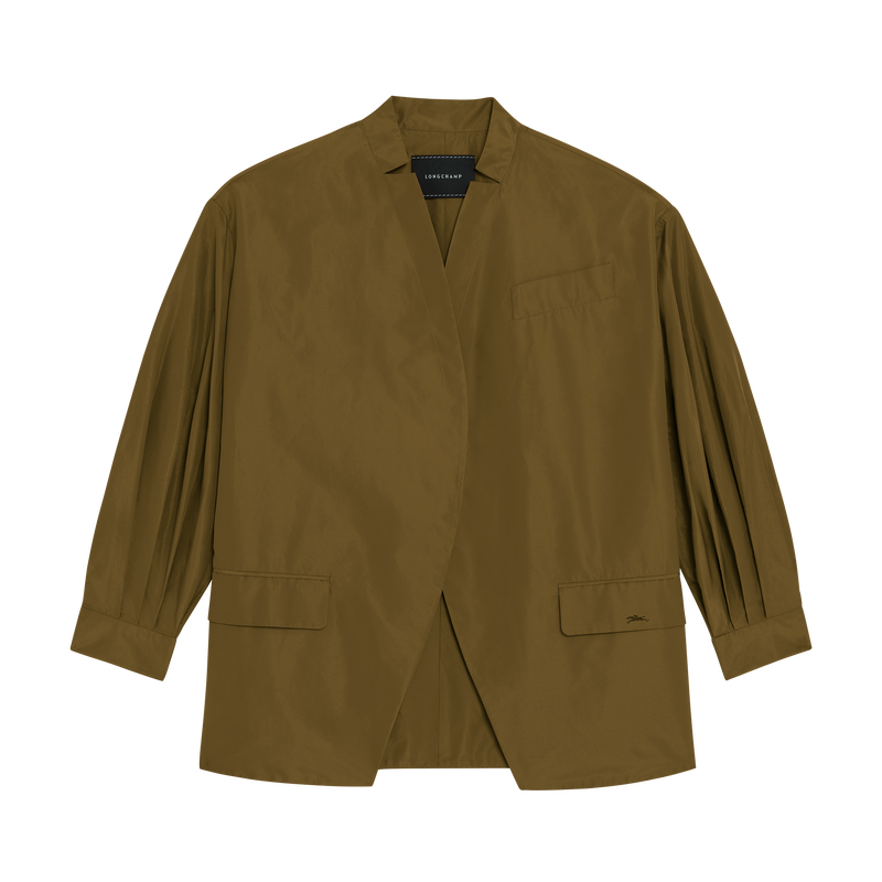 Kimono jacket , Olive - Techno taffeta  - View 1 of 5