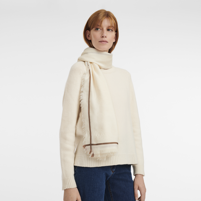 Fall-Winter 2022 Collection Shawl, Ivory