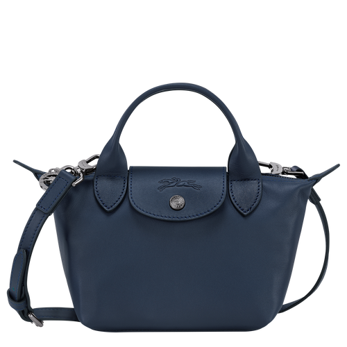 Longchamp Le Pliage Neo Blue Polyester Shoulder Bag In Black