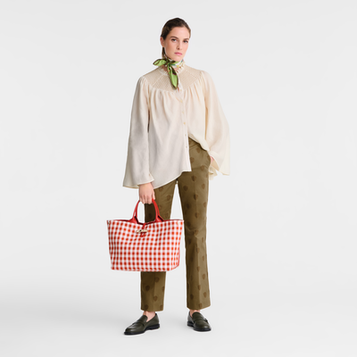 Sac à main L Le Roseau , Toile - Ecorce