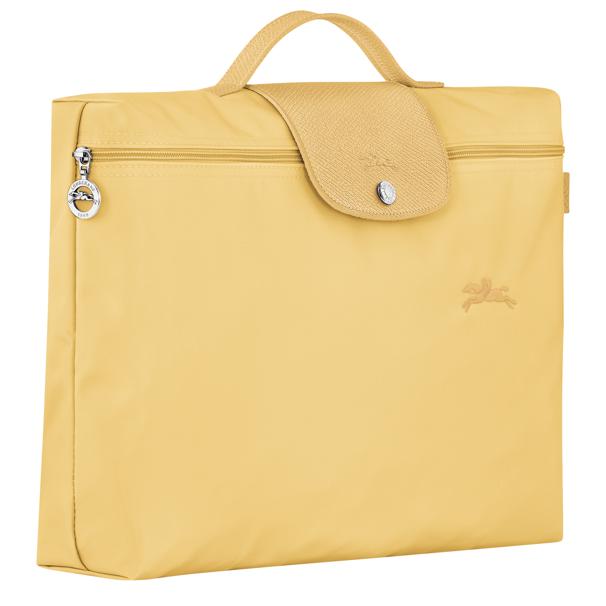 Le Pliage Green Briefcase S, Wheat