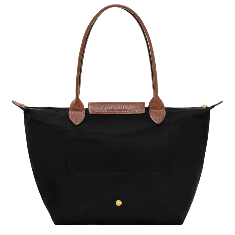 Longchamp black top medium long handle