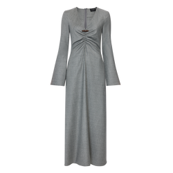 Dress , Grey - Flannel