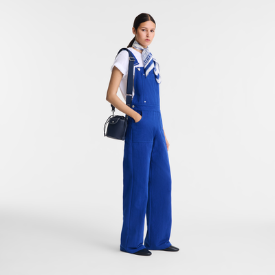 Le Pliage Xtra XS Bucket bag , Navy - Leather