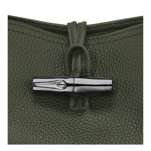Beuteltasche XS Roseau Essential , Leder - Khaki - Ansicht 5 von 5