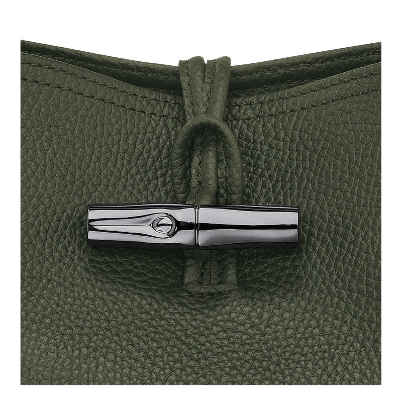 Beuteltasche XS Roseau Essential , Leder - Khaki  - Ansicht 5 von 5