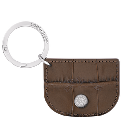 Re-Play Key ring , Coffee - Leather